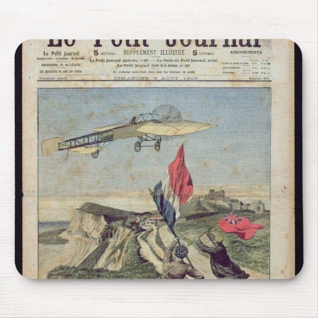 Louis Bleriot  landing at Dover Mouse Mat (Front)