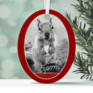 Louis Champion Rally Squirrel Metal Tree Decoration