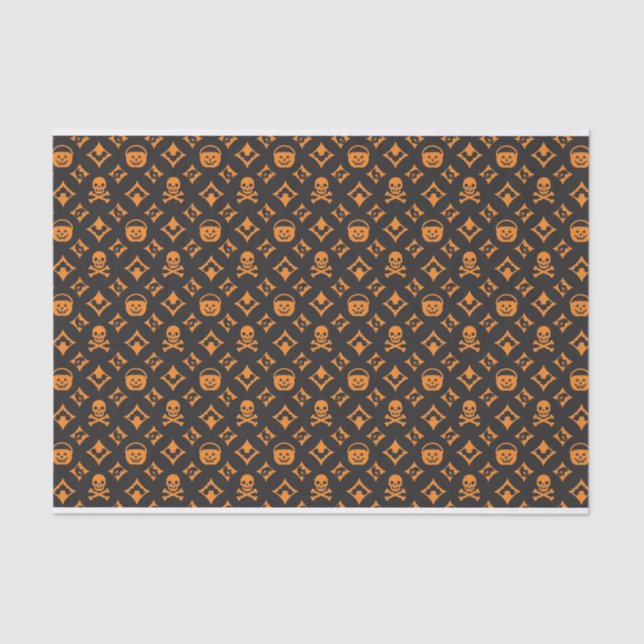 Louis! Designer Halloween Print Tissue Paper (Front)