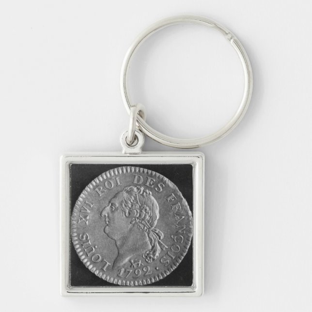 Louis d'or depicting Louis XVI, 1792 Key Ring (Front)