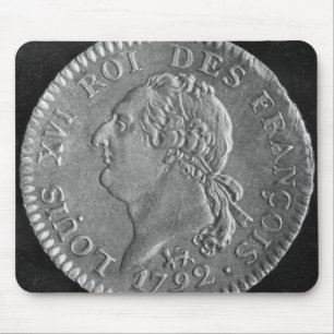 Louis d'or depicting Louis XVI, 1792 Mouse Mat