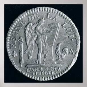 Louis d'or from the reign of Louis XVI, gold Poster
