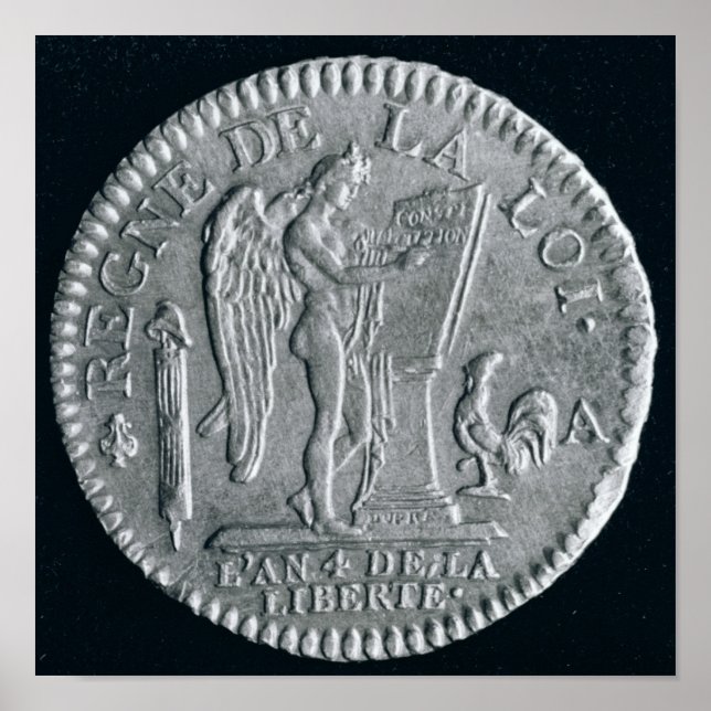 Louis d'or from the reign of Louis XVI, gold Poster (Front)