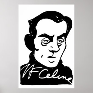 Louis-Ferdinand Céline portrait Poster