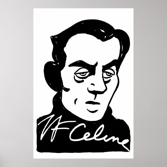 Louis-Ferdinand Céline portrait Poster (Front)