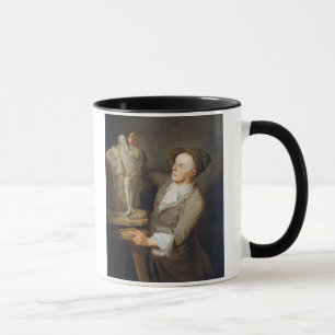 Louis-Francois Roubiliac (1695-1762) Modelling his Mug