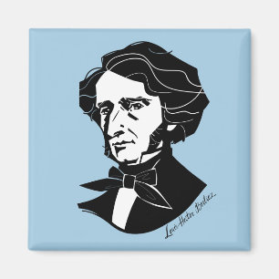 Louis-Hector Berlioz (on colored background) Magnet