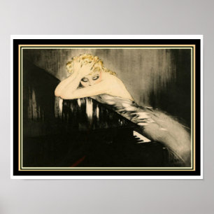 Louis Icart " Blonde at Piano"  12 x 16 Poster