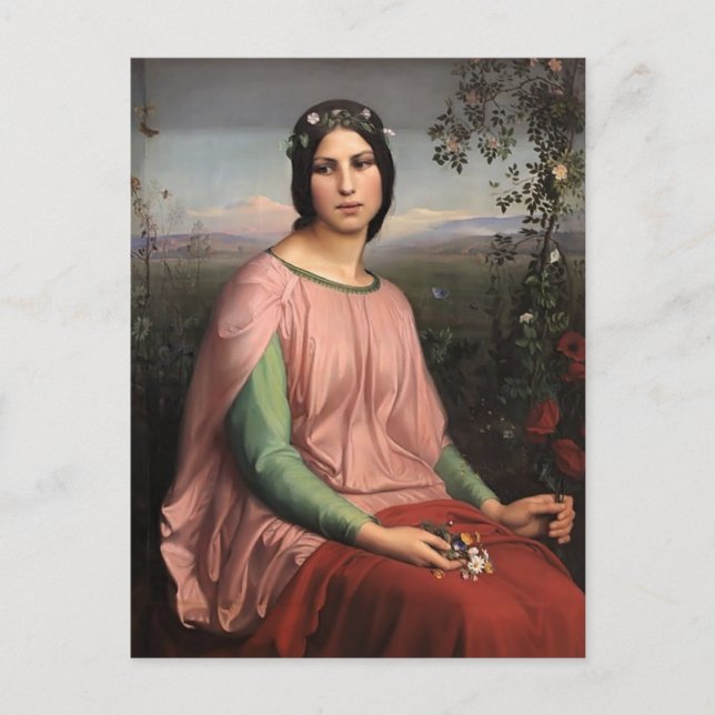 Louis Janmot- Flower of the Fields Postcard (Front)