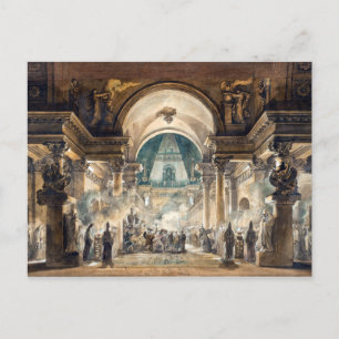 Louis-Jean Desprez The Funeral Procession Postcard