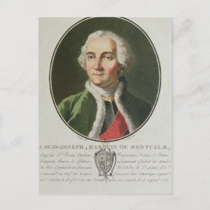 Louis-Joseph de Montcalm  1790 Postcard