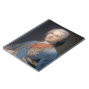 Louis of France by Maurice Quentin de La Tour Notebook
