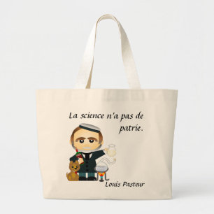 Louis Pasteur . fr Large Tote Bag