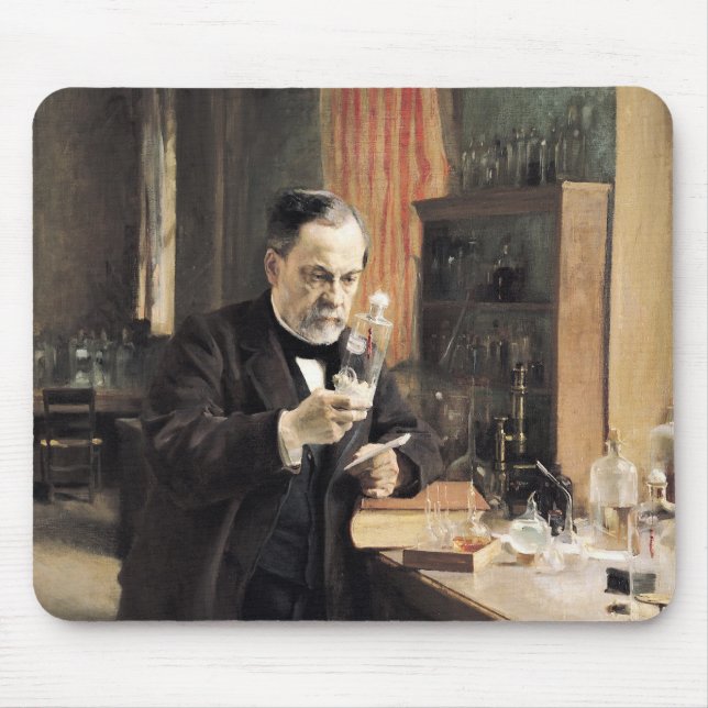 Louis Pasteur  in his Laboratory, 1885 Mouse Mat (Front)
