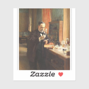 Louis Pasteur Portrait Sticker — Albert Edelfeldt 
