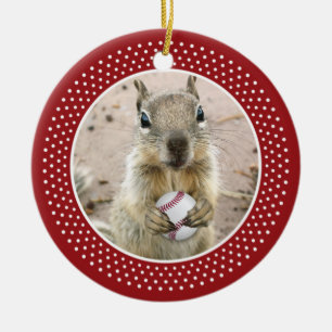 Louis Rally Squirrel Ceramic Tree Decoration