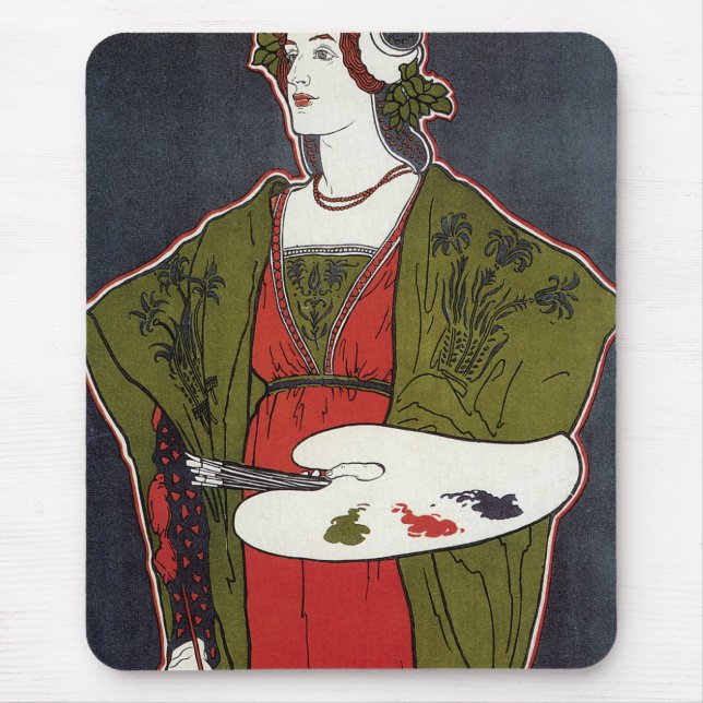 Louis Rhead ~ Salon des Cent Mouse Mat (Front)