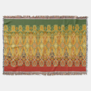 Louis Sullivan Truss Frieze Stencil Throw Blanket