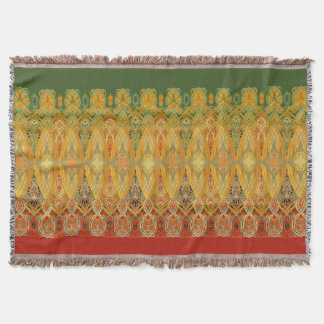Louis Sullivan Truss Frieze Stencil Throw Blanket