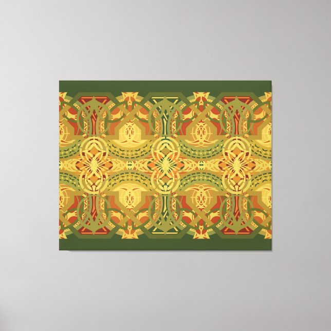 Louis Sullivan Upper Beam Stencil Poster Canvas Print (Front)