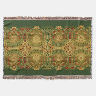 Louis Sullivan Upper Beam Stencil Throw Blanket