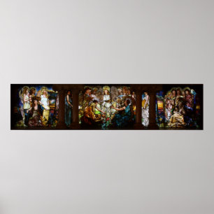 Louis Tiffany Stained Glass Education Poster