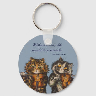 Louis Wain - A Gift for Cat Lovers Key Ring