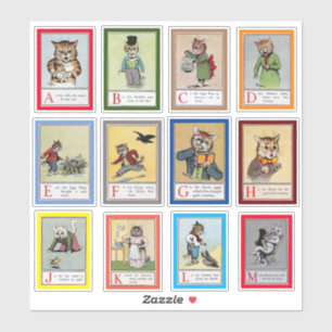 Louis Wain Alphabet Cats (A-M)