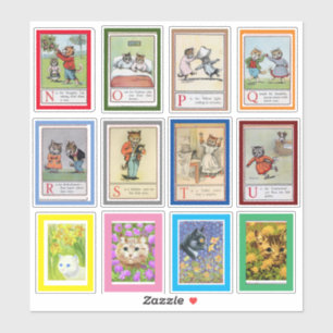 Louis Wain Alphabet Cats (N-U) 