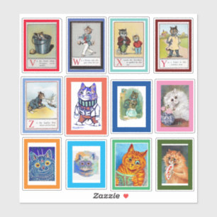 Louis Wain Alphabet Cats (V-Z)
