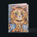 LOUIS WAIN BIRTHDAY CAT CATS GREETING CARD<br><div class="desc">MEOWY BIRTHDAY LOUIS WAIN ART GREETING CARD</div>