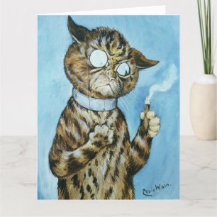 LOUIS WAIN CAT 'GOOD SIR' BIRTHDAY CARD