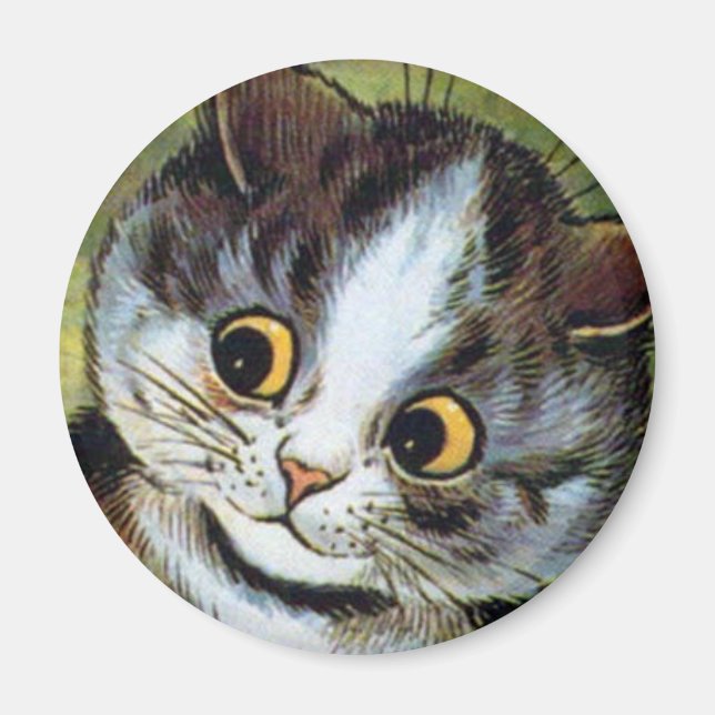 Louis Wain cat Magnet (Front)