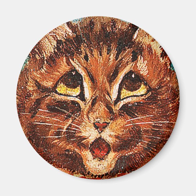 Louis Wain cat Magnet (Front)