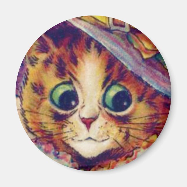 Louis Wain cat Magnet (Front)