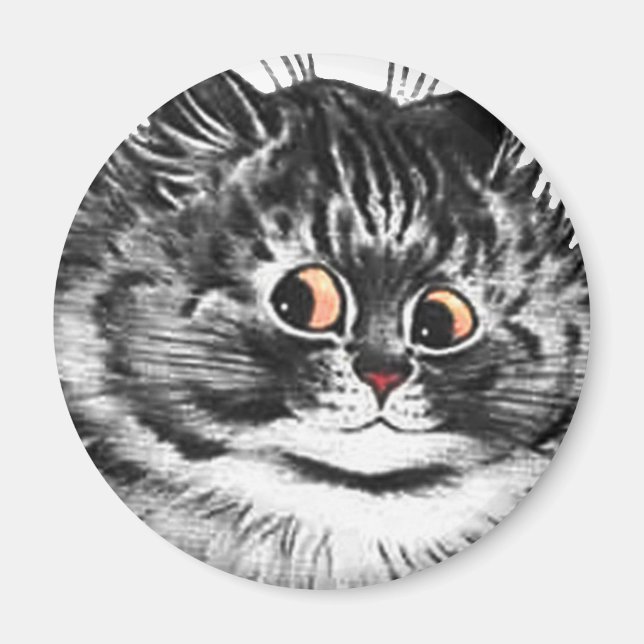 Louis Wain cat Magnet (Front)