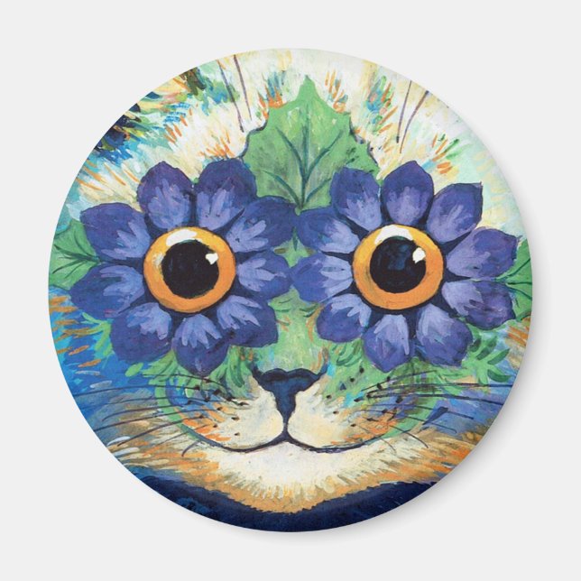 Louis Wain cat Magnet (Front)