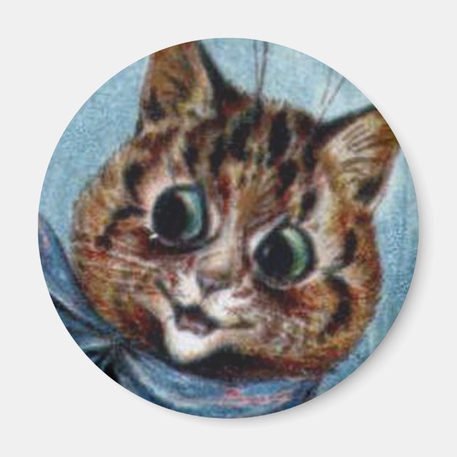 Louis Wain cat Magnet (Front)
