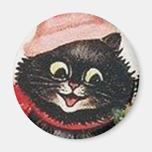 Louis Wain cat Magnet (Front)