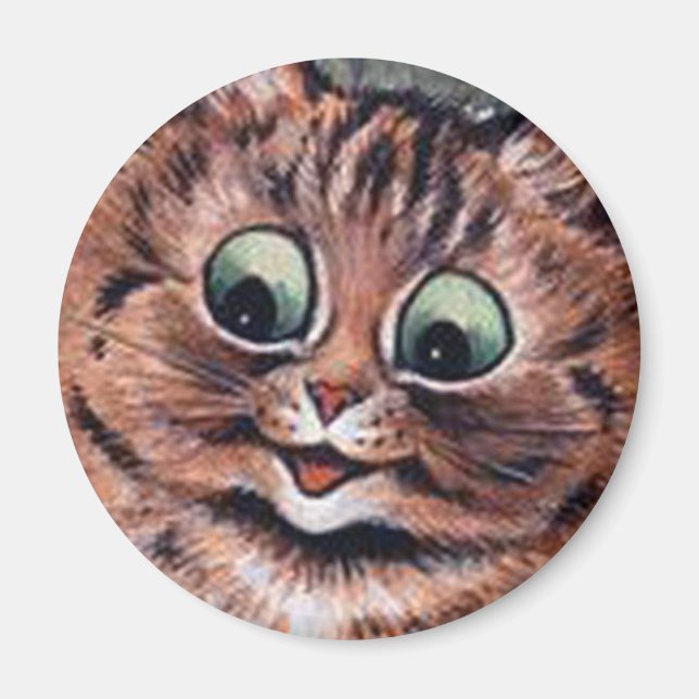 Louis Wain cat Magnet (Front)
