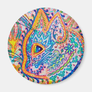 Louis Wain cat Magnet
