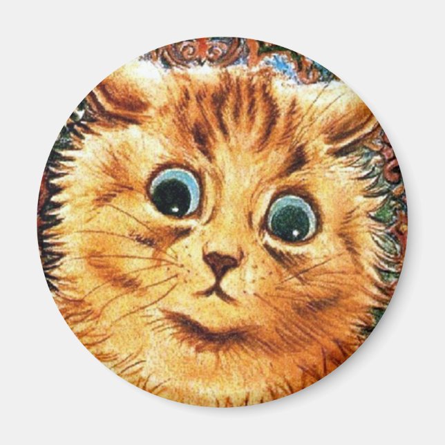 Louis Wain cat Magnet (Front)
