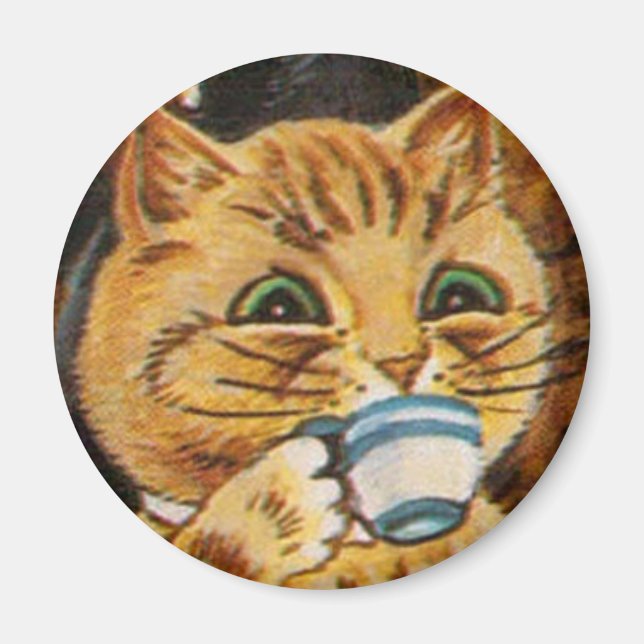 Louis Wain cat Magnet (Front)
