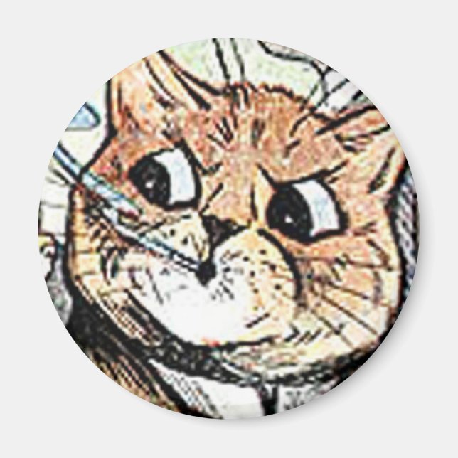 Louis Wain cat Magnet (Front)