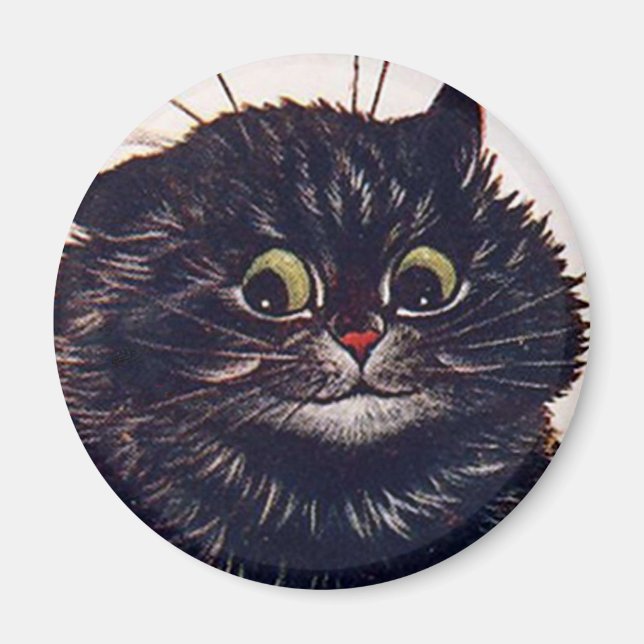 Louis Wain cat Magnet (Front)