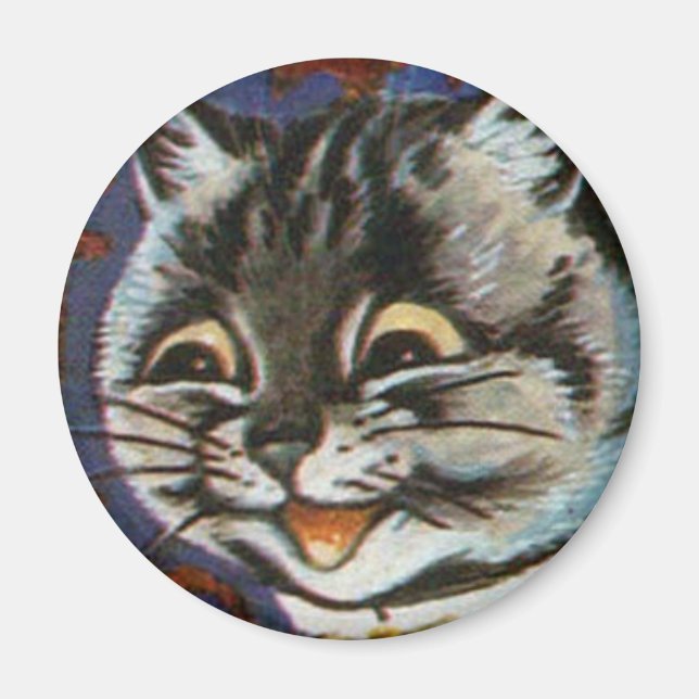 Louis Wain cat Magnet (Front)