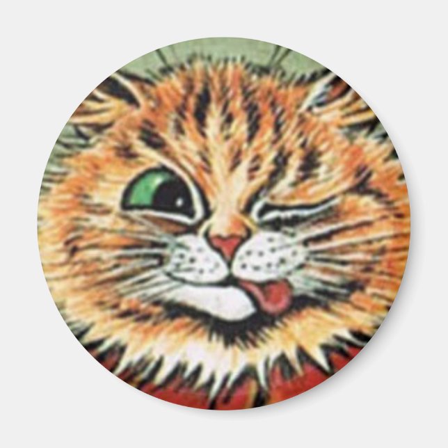 Louis Wain cat Magnet (Front)