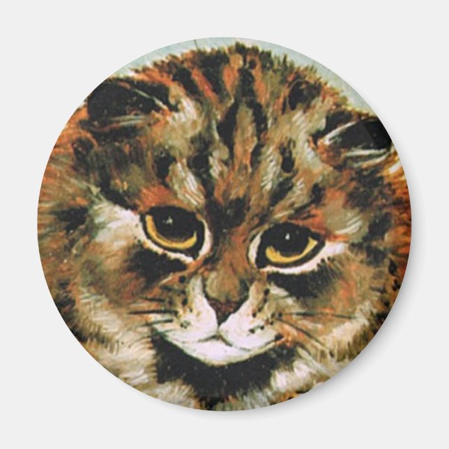 Louis Wain cat Magnet (Front)