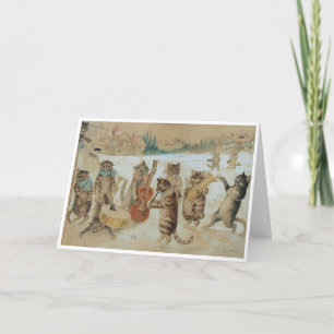 Louis Wain Cat Thank You Card