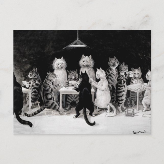 Louis Wain Cats 3 Postcard (Front)